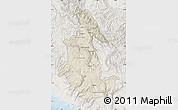 Shaded Relief Map of Ayacucho, lighten