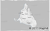 Gray 3D Map of nn, single color outside