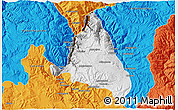Physical 3D Map of nn, political outside