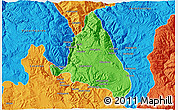 Political 3D Map of nn