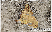 Satellite 3D Map of nn, semi-desaturated