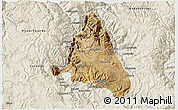 Satellite 3D Map of nn, shaded relief outside