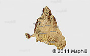 Satellite 3D Map of nn, single color outside