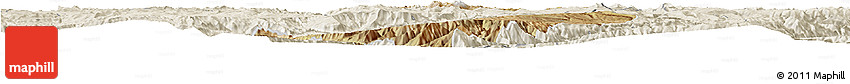Satellite Horizon Map of Nn, shaded relief outside