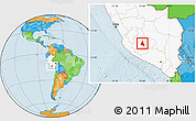 Political Location Map of nn, highlighted country