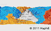 Physical Panoramic Map of nn, political outside