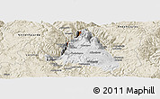 Physical Panoramic Map of nn, shaded relief outside