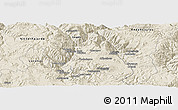 Shaded Relief Panoramic Map of nn