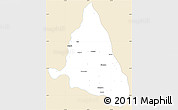 Classic Style Simple Map of nn, single color outside
