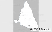 Gray Simple Map of nn, single color outside