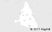 Silver Style Simple Map of nn, single color outside