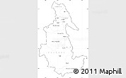 Blank Simple Map of Ayacucho, cropped outside