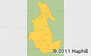 Savanna Style Simple Map of Ayacucho, cropped outside