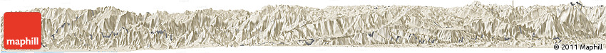 Shaded Relief Horizon Map of Cajamarca