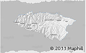 Gray 3D Map of Anta, single color outside