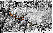 Physical 3D Map of Anta, darken, desaturated