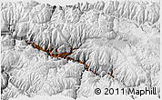 Physical 3D Map of Anta, lighten, desaturated