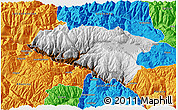 Physical 3D Map of Anta, political outside