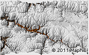 Physical 3D Map of Anta, semi-desaturated