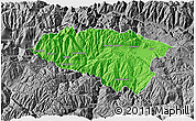Political 3D Map of Anta, desaturated
