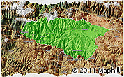 Political 3D Map of Anta, satellite outside