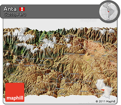 Satellite 3D Map of Anta