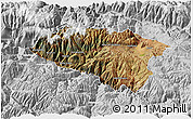 Satellite 3D Map of Anta, lighten, desaturated
