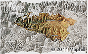 Satellite 3D Map of Anta, lighten, semi-desaturated