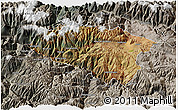 Satellite 3D Map of Anta, semi-desaturated