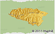 Savanna Style 3D Map of Anta, single color outside