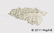 Shaded Relief 3D Map of Anta, cropped outside