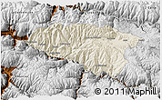 Shaded Relief 3D Map of Anta, physical outside