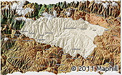 Shaded Relief 3D Map of Anta, satellite outside