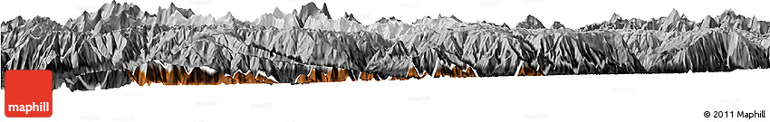 Physical Horizon Map of Anta, darken, desaturated