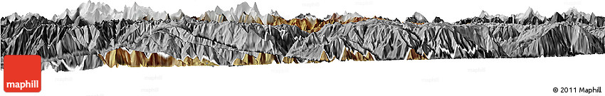 Satellite Horizon Map of Anta, desaturated