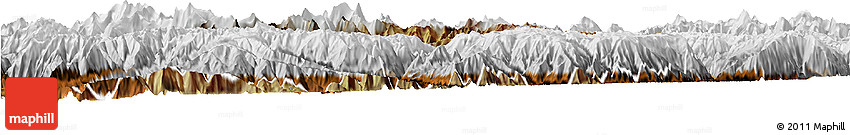 Satellite Horizon Map of Anta, physical outside