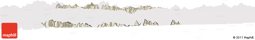 Shaded Relief Horizon Map of Anta, cropped outside