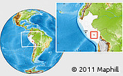 Physical Location Map of Anta, highlighted country, within the entire country