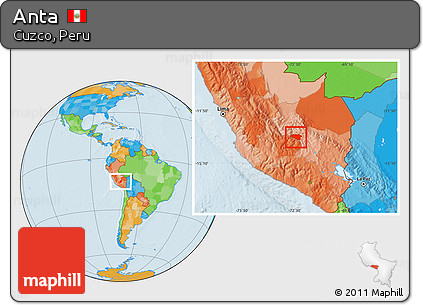 Political Location Map of Anta