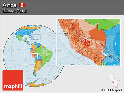 Political Location Map of Anta