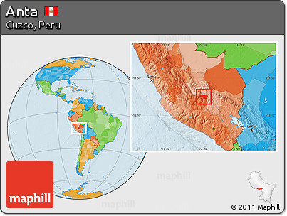 Political Location Map of Anta