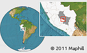 Satellite Location Map of Anta, highlighted country, highlighted parent region