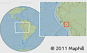 Savanna Style Location Map of Anta, within the entire country, hill shading