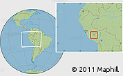 Savanna Style Location Map of Anta, within the entire country