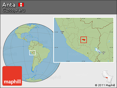 Savanna Style Location Map of Anta