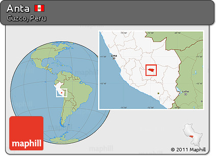 Savanna Style Location Map of Anta, highlighted country