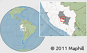 Savanna Style Location Map of Anta, highlighted country, highlighted parent region, hill shading