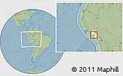Savanna Style Location Map of Anta, highlighted parent region, within the entire country, hill shading