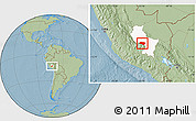 Savanna Style Location Map of Anta, highlighted parent region, hill shading