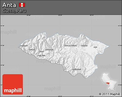 Gray Map of Anta, single color outside